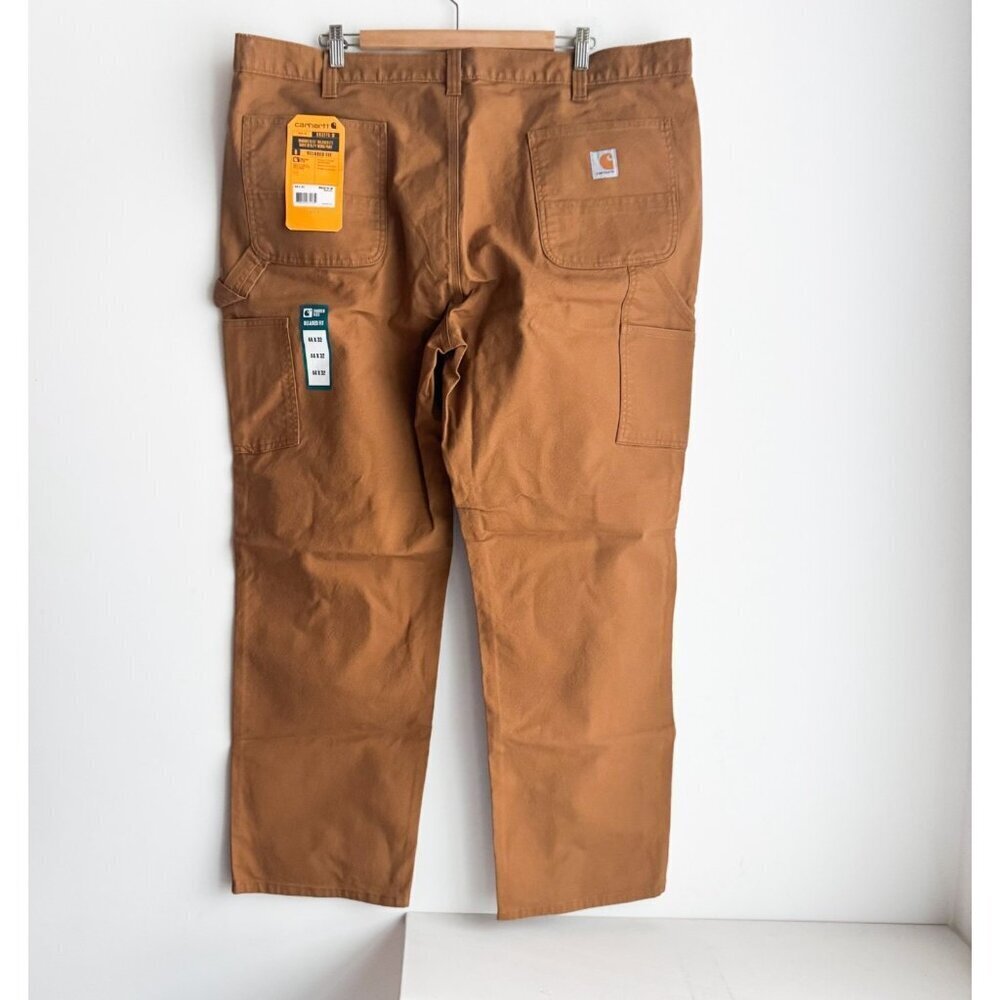 Carhartt Rugged Flex Brown Canvas Utility Work Pants 44x32